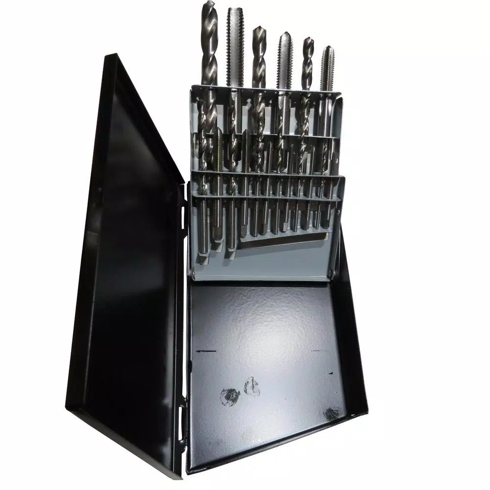 Budget ⌛ Drill America High Speed Steel Metric Tap And Drill Bit Set In Metal Case (18-Piece) 😀