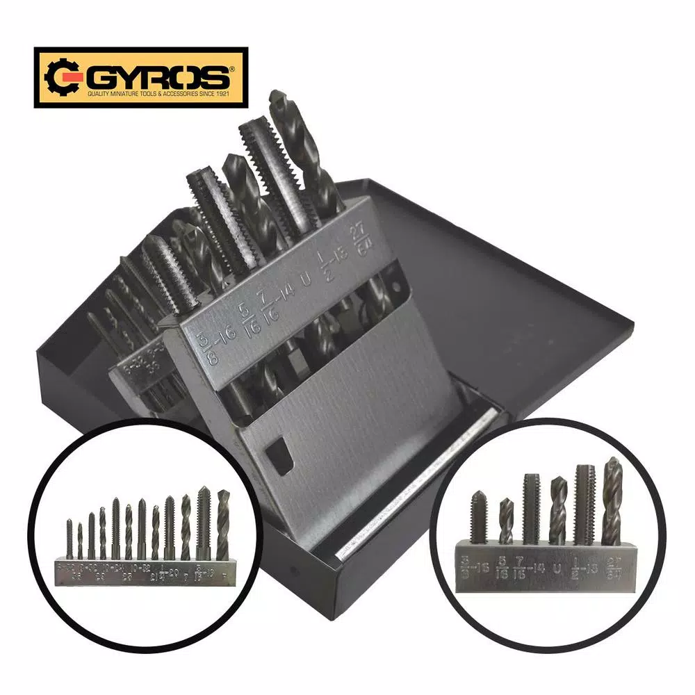Top 10 💯 Gyros High Speed Steel Coarse Tap And Drill Bit Set (18-Piece) 🔔